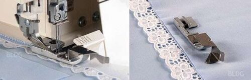 Pied pose dentelle babylock