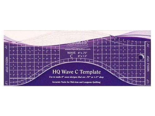 Handi Quilter Ruler - HQ Wave C 8" (19,20 cm)