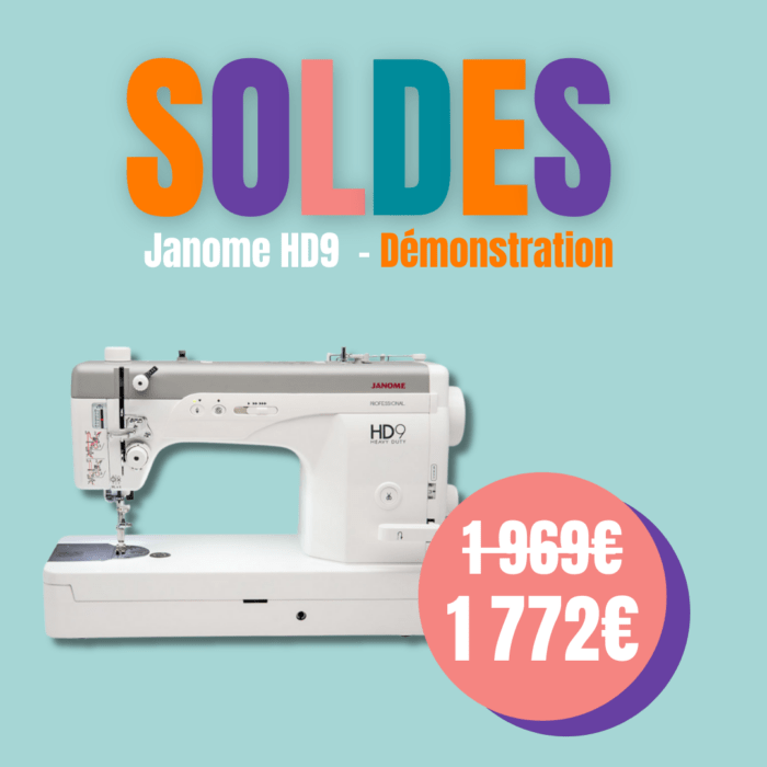 Janome - Machine à coudre professionnelle HD9 - Démonstration