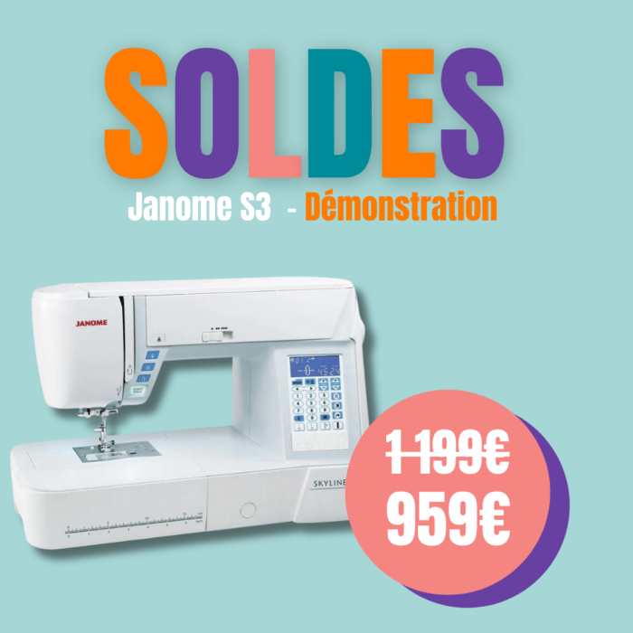 Janome - Machine à coudre - Skyline S3 - Démonstration