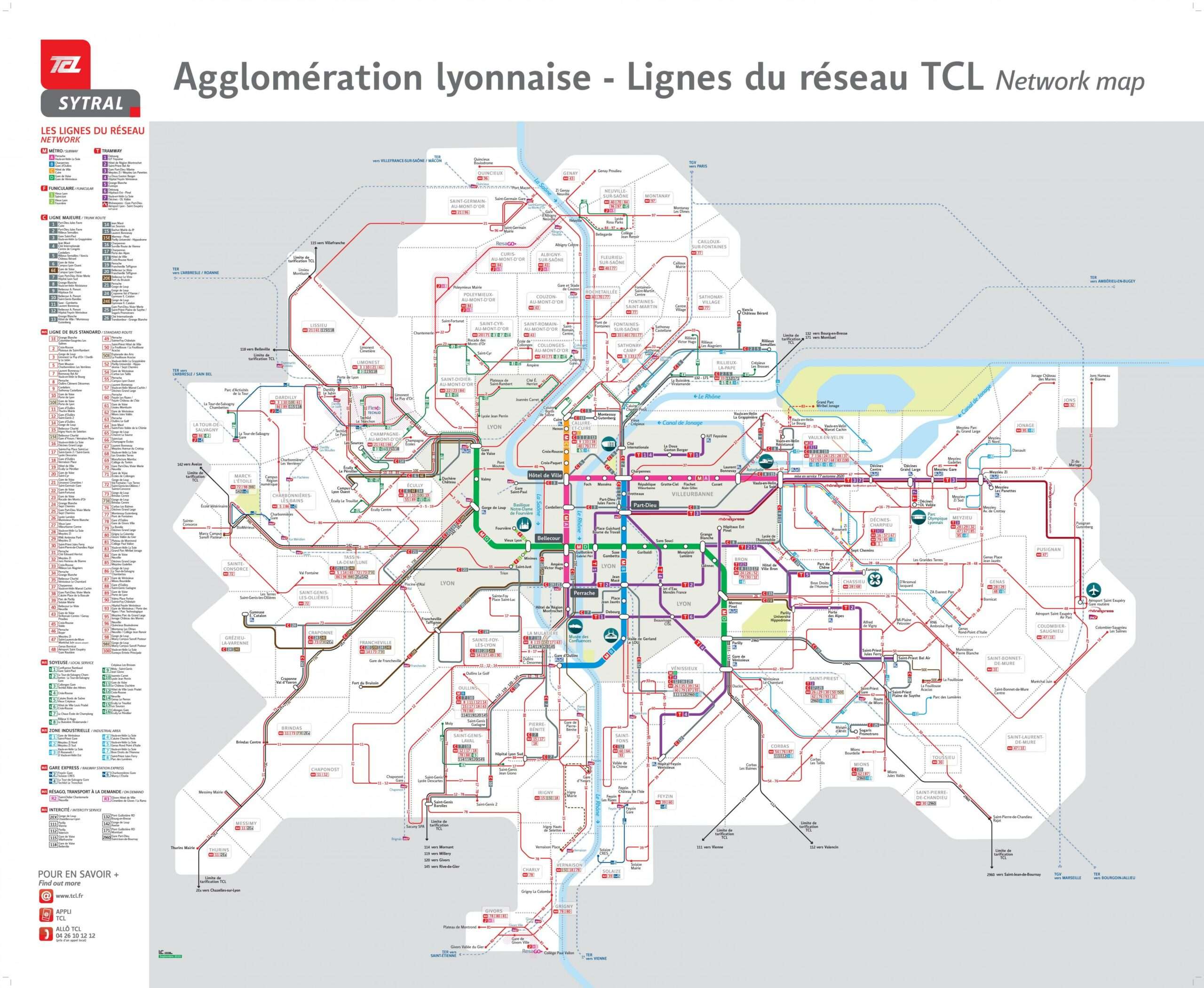 plan bus lyon