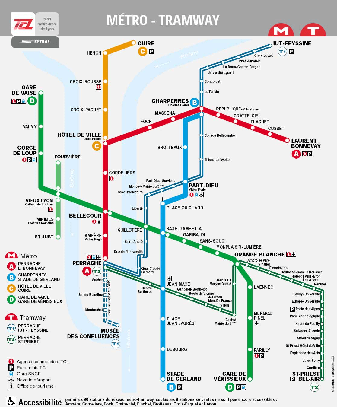 plan métro lyon